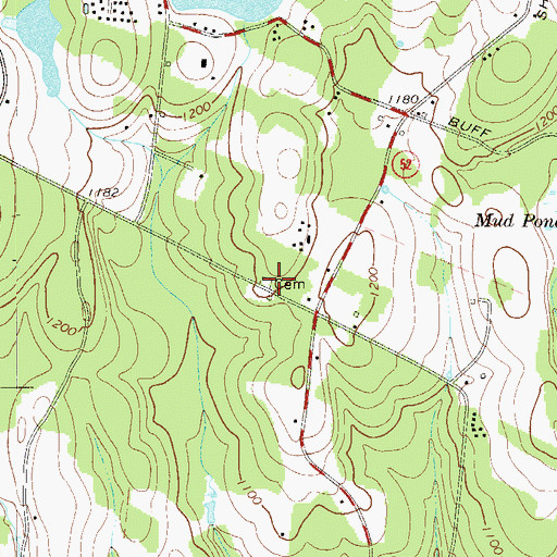 Topographic Map of Nearing Cemetery, NY