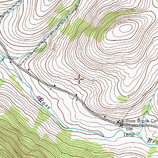 Topographic Map of Hand-In-Hand Farm, NY