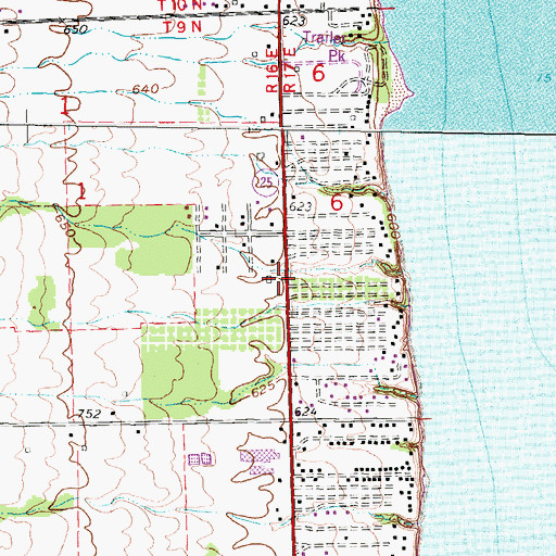 Topographic Map of Living Word Missionary Church, MI