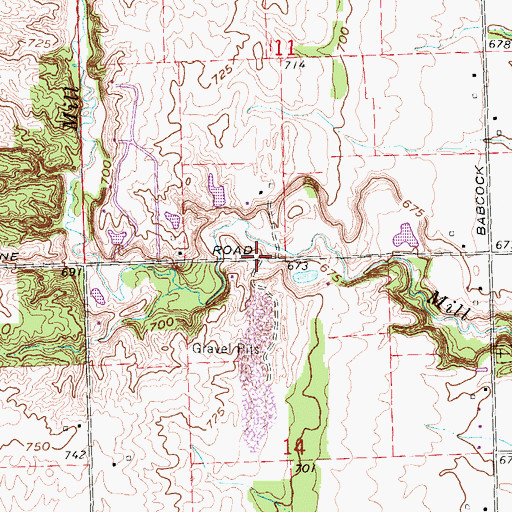 Topographic Map of Whispering Pines Animal Kingdom, MI