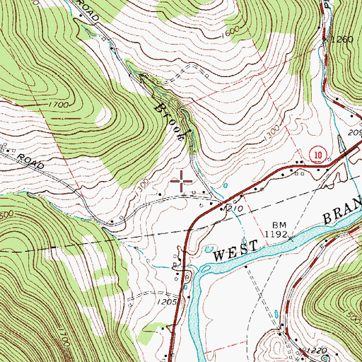 Topographic Map of Springhill Farm, NY