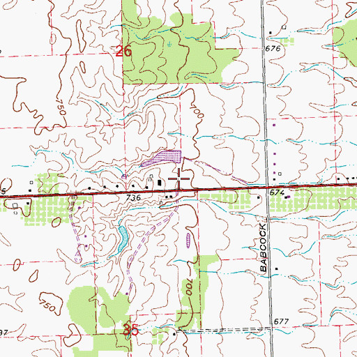 Topographic Map of Lakeview Hills Country Club, MI