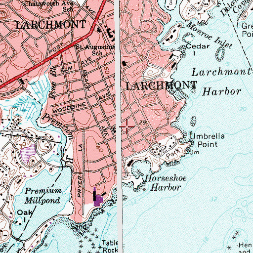 Topographic Map of Fountain Square, NY