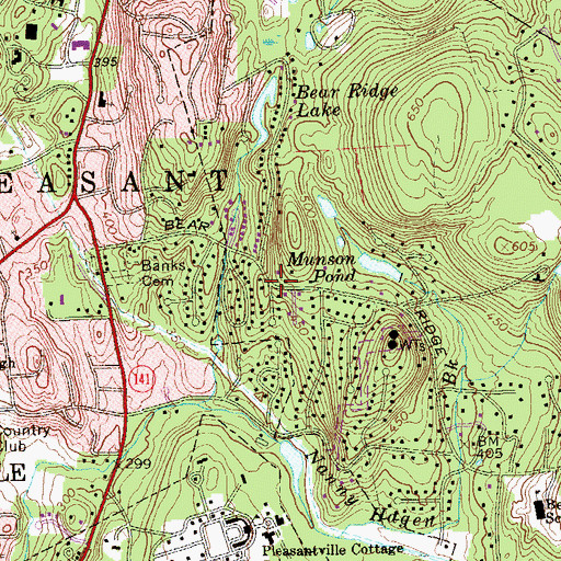 Topographic Map of Foster's Corner, NY