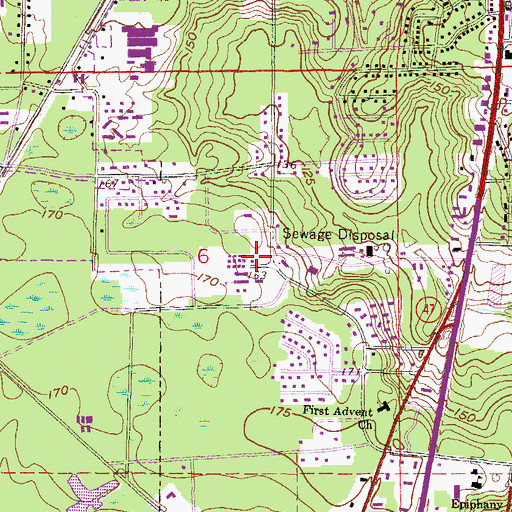 Topographic Map of Summers Elementary School, FL