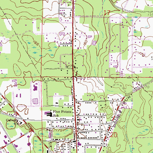 Topographic Map of Gumswamp Electric Substation, FL