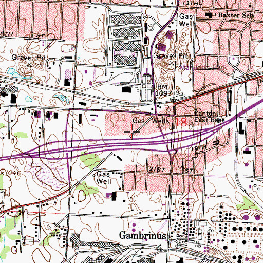 Topographic Map of Melody Mobile Home Park, OH