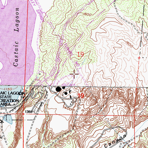 Topographic Map of Castaic Tunnel Number One, CA