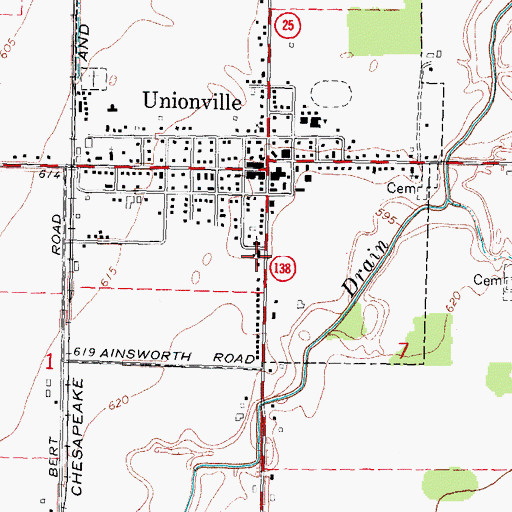 Topographic Map of Christ the King Lutheran School, MI