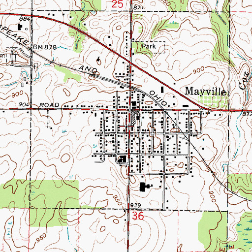 Topographic Map of Spring of Life Community Church, MI