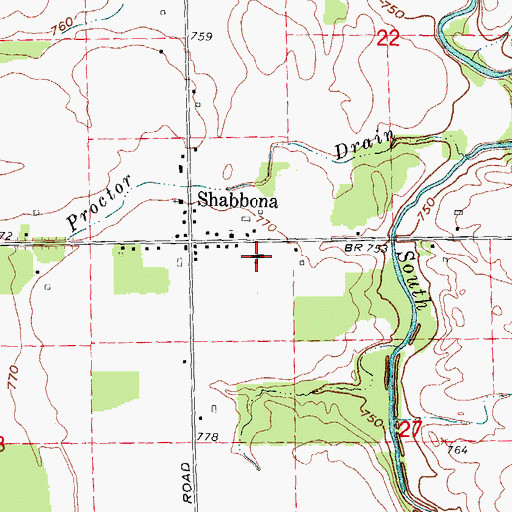 Topographic Map of Bethany Christian School, MI