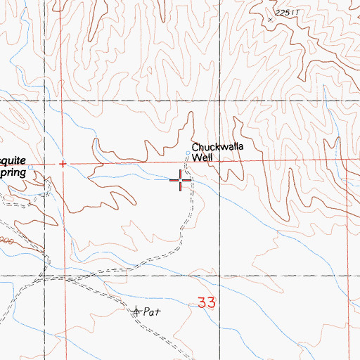 Topographic Map of Chuckwalla Well, CA