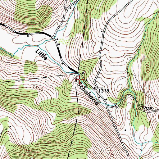 Topographic Map of Huntersland Christian Cemetery, NY