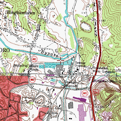 Topographic Map of Yellow Creek Post Office (historical), KY