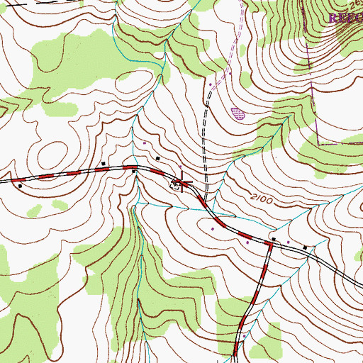 Topographic Map of East Conesville Cemetery, NY