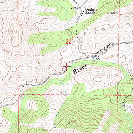 Topographic Map of Chalaney Creek, CA