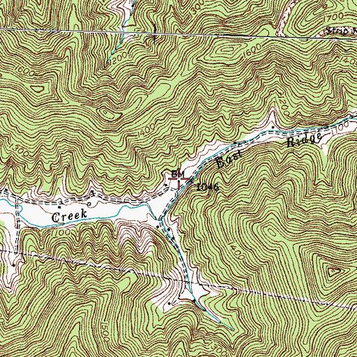 Topographic Map of Middlepoint Post Office (historical), KY