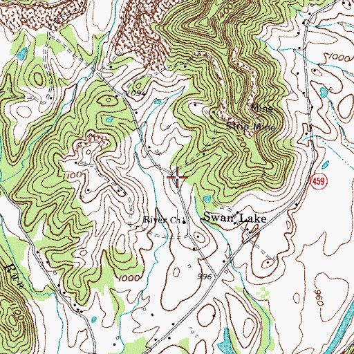 Topographic Map of Lake School (historical), KY