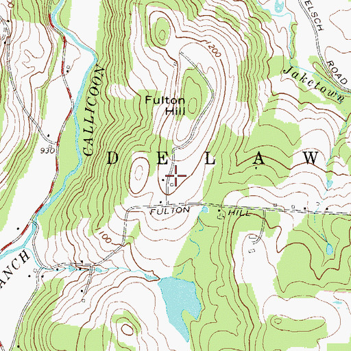Topographic Map of Campanellis Poultry Farm, NY
