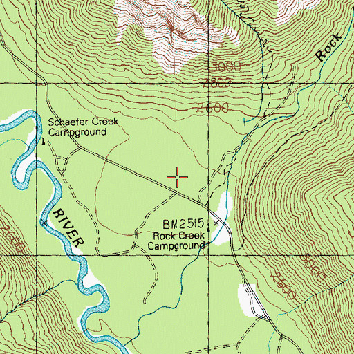 Topographic Map of Chiwawa Horse Camp, WA