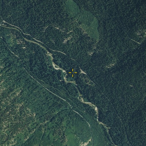 Aerial/Satellite Image of Silver Falls Forest Service Station, WA