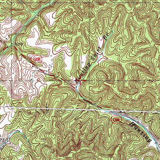 Topographic Map of Mink Post Office (historical), KY