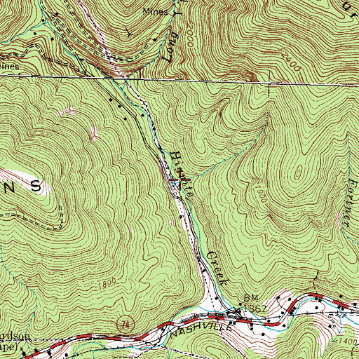 Topographic Map of Moffet Railroad Station (historical), KY