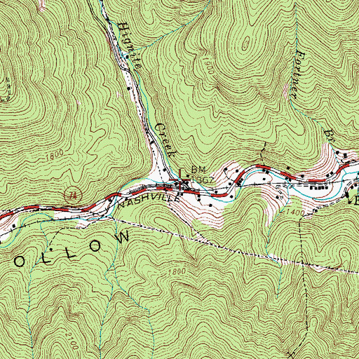 Topographic Map of Kelos Railroad Station (historical), KY