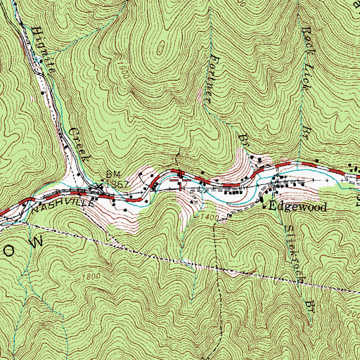 Topographic Map of Congress Railroad Station (historical), KY