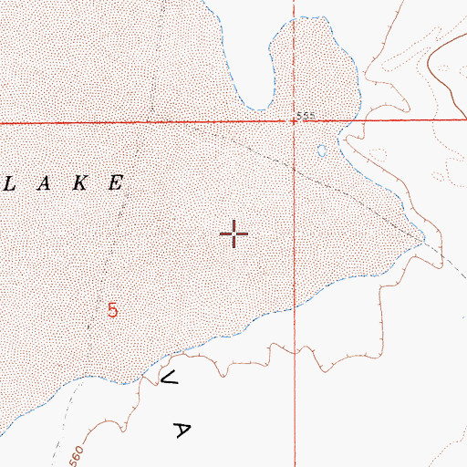 Topographic Map of Clark Valley, CA