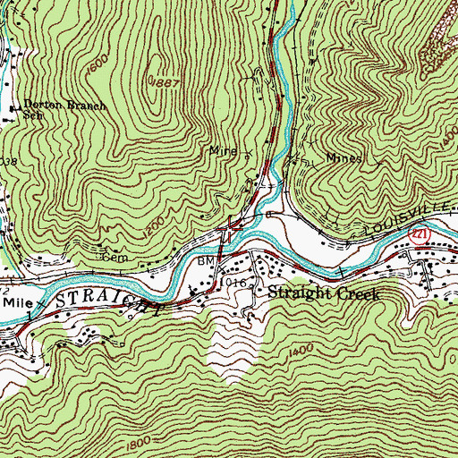 Topographic Map of Logan Switch Station (historical), KY
