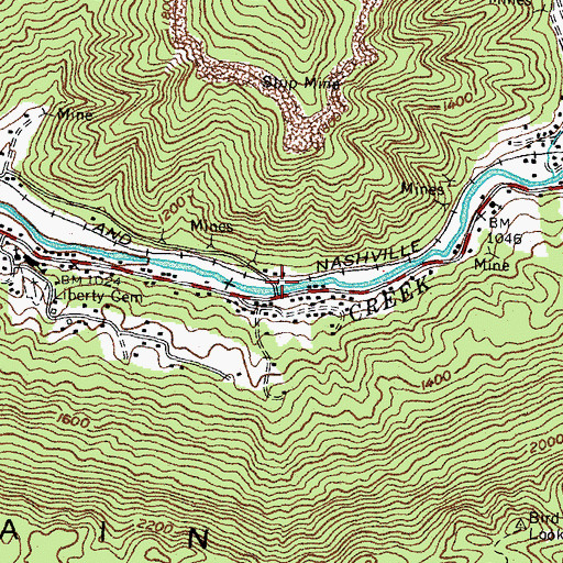 Topographic Map of Ramona Railroad Station (historical), KY