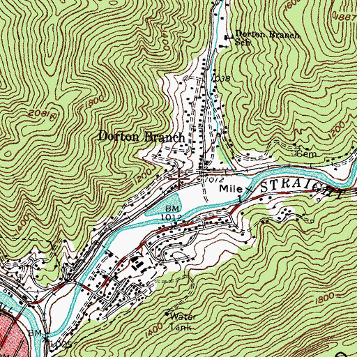 Topographic Map of Thorpe Railroad Station (historical), KY