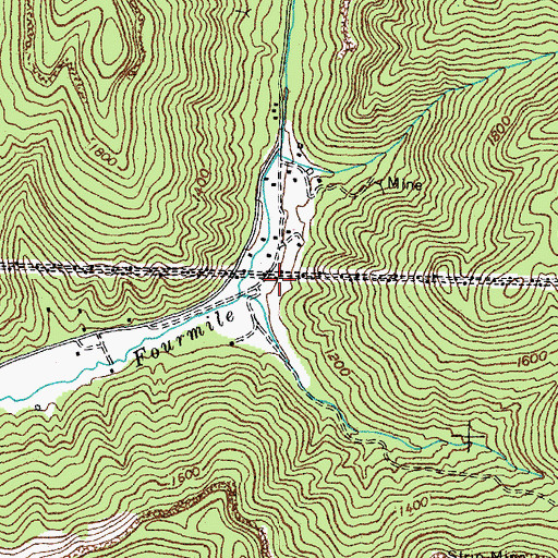 Topographic Map of Nussbaum Railroad Station (historical), KY