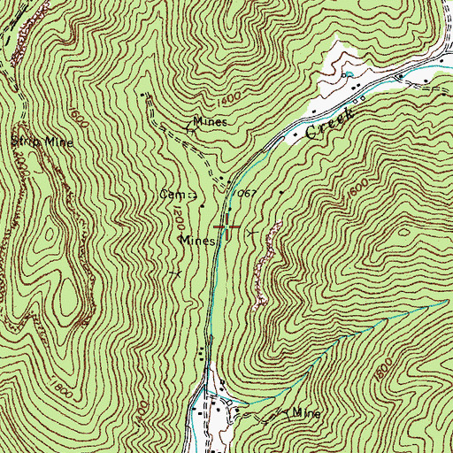 Topographic Map of Murn Railroad Station (historical), KY