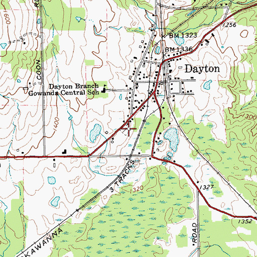 Topographic Map of Saint Pauls of the Cross Cemetery, NY