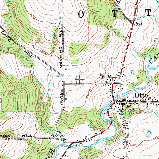 Topographic Map of Immanuel Lutheran Cemetery, NY