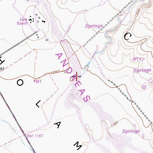Topographic Map of Cottonwood Creek, CA
