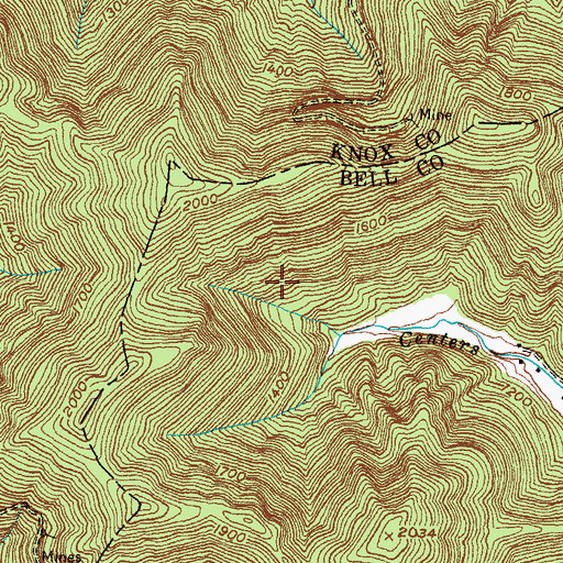 Topographic Map of A Carrp Mine (historical), KY