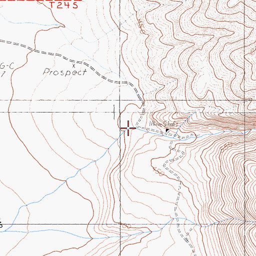 Topographic Map of Coyote Canyon, CA