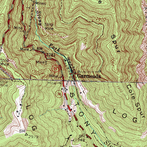 Topographic Map of Sagamore Railroad Station (historical), KY