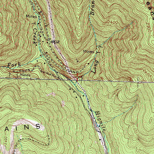 Topographic Map of Hawley Railroad Station (historical), KY