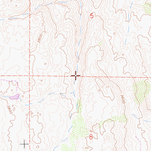 Topographic Map of In-Ko-Pah Mountains, CA