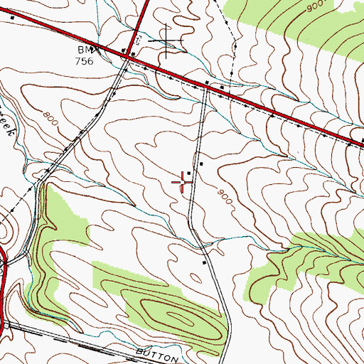 Topographic Map of Ridgedale Farm, NY