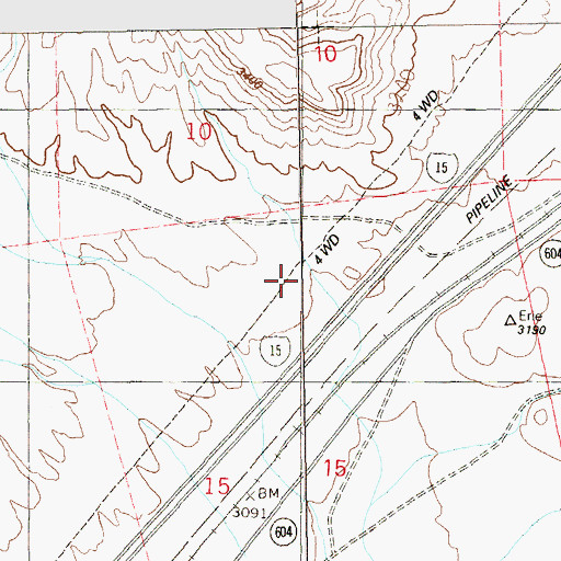 Topographic Map of Ivanpah Valley, CA