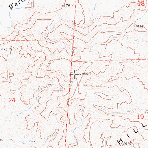 Topographic Map of Jacalitos Hills, CA