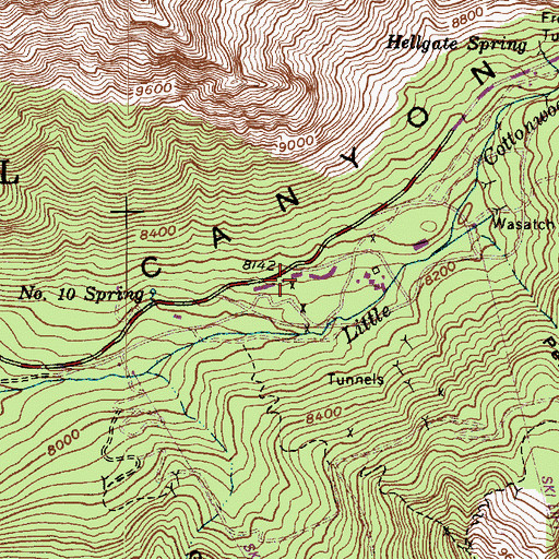 Topographic Map of The Inn, UT