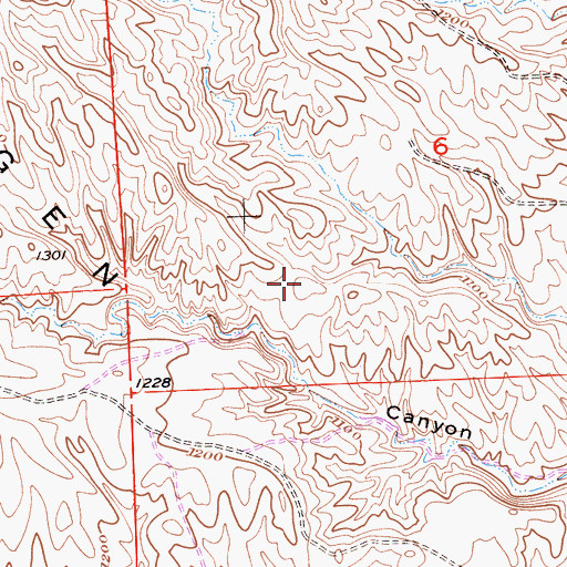 Topographic Map of Kreyenhagen Hills, CA