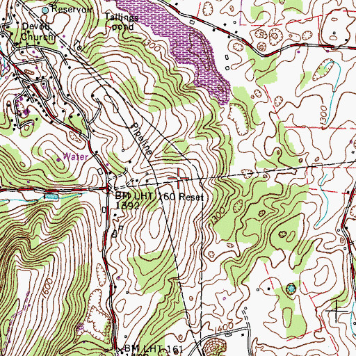 Topographic Map of Paradise Pointe, TN