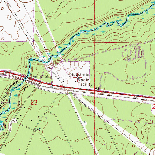 Topographic Map of Fort White Progress Energy Radio Tower, FL